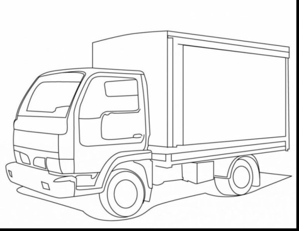 Раскраска грузовые машинки