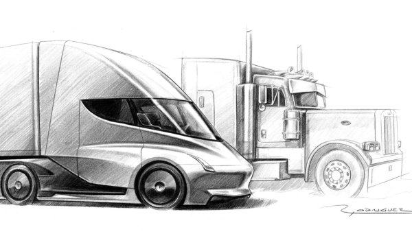 Грузовик набросок