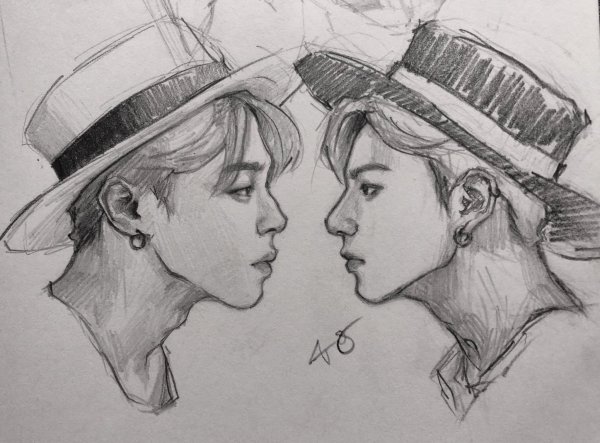 БТС для срисовки Чонгук