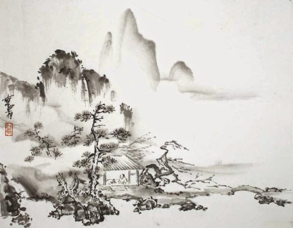 Японская живопись Суми-э средние века