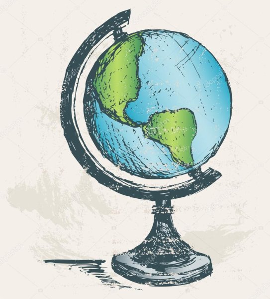 Глобус карандашом