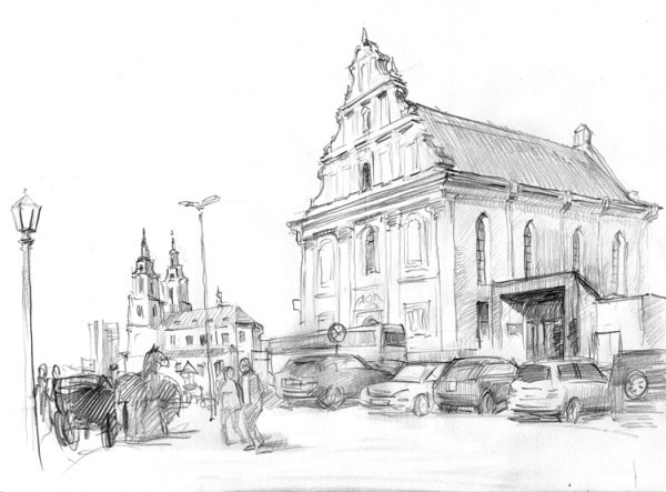 Минск рисунок