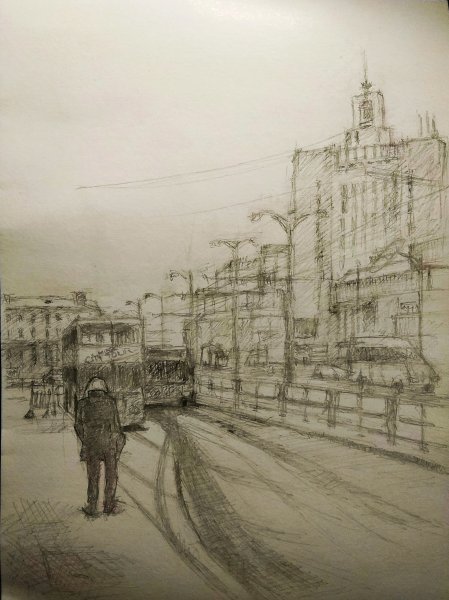 Минск карандашом