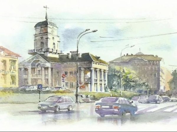 Минск рисунок