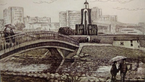 Минск карандашом