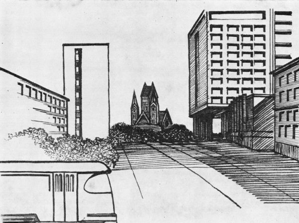 Здание рисунок