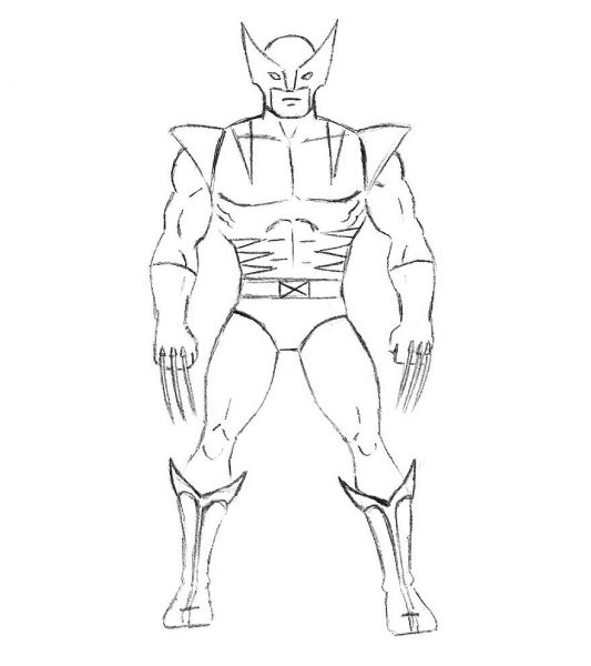 Рисовать Росомаху