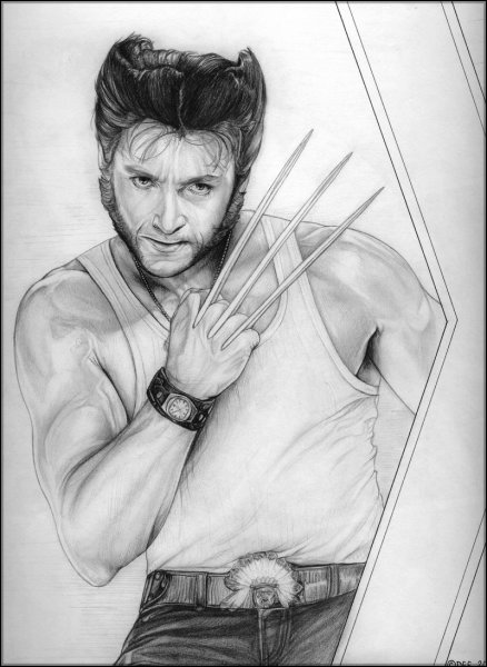 Росомаха Логан рисовать