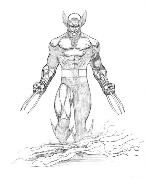 Существо скетч Марвел