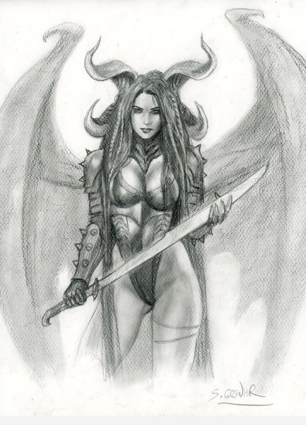 Рисунки карандашом фэнтези