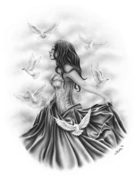 Рисунки карандашом фэнтези простые