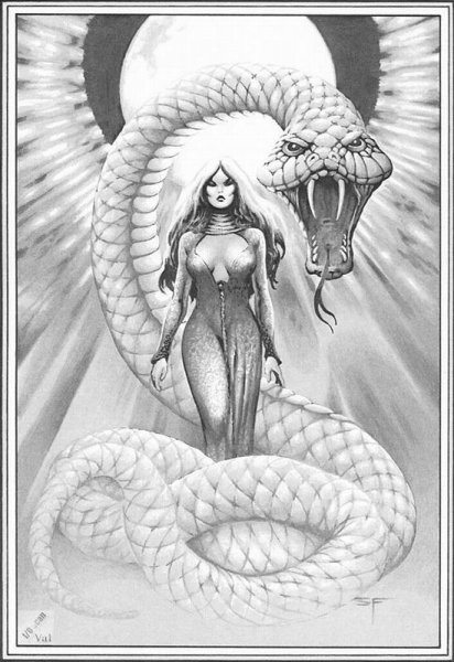 Эскизы амазонки