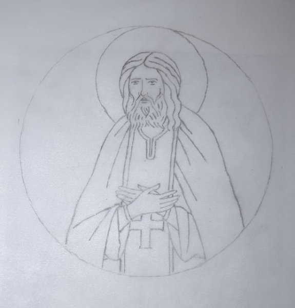 Рисунок житья Сергя Раданежского