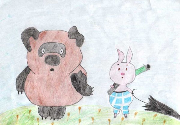 Пятачок раскраска для детей