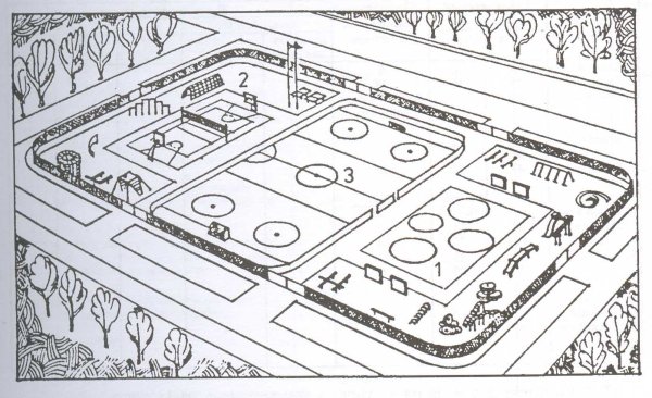 Эскиз спортивной площадки