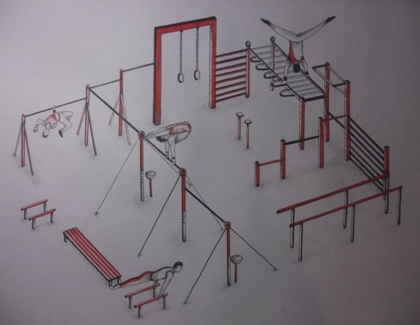 Эскиз спортивной площадки