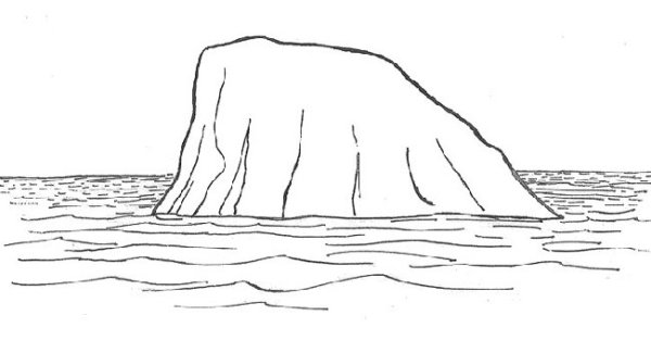 Ледник рисунок карандашом