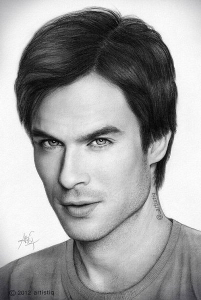 Деймон Сальваторе арт