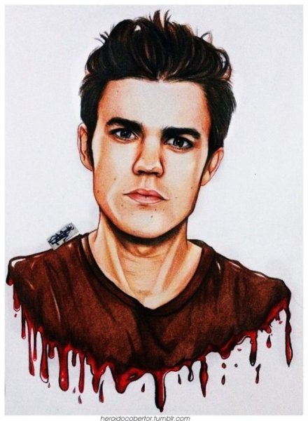 Йен Сомерхолдер портрет карандашом