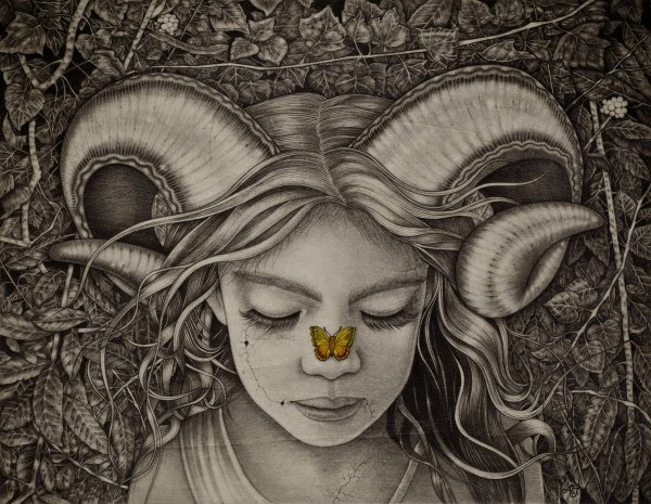 Фантастический пейзаж в графике