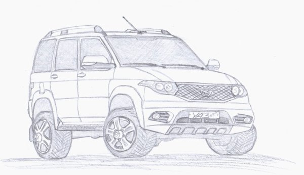 УАЗ 469 Хантер раскраска