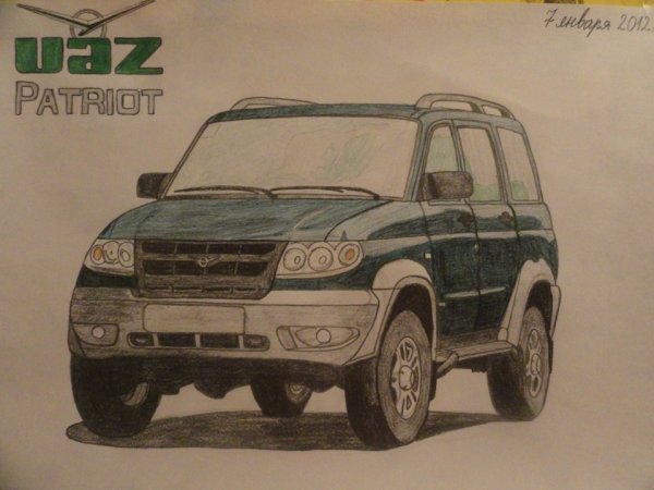 УАЗ Патриот чертеж