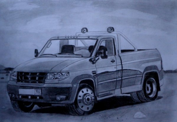 УАЗ 469 Хантер раскраска