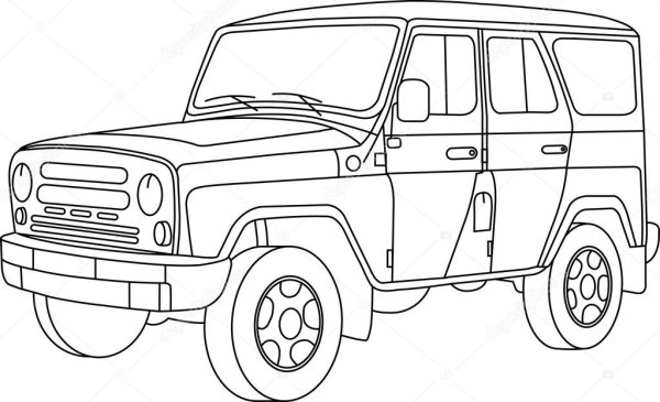 Разукрашки буханки УАЗ