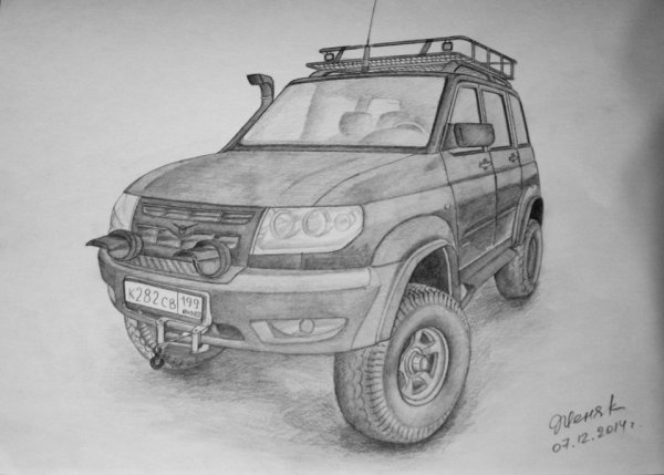 Раскраска. Внедорожники