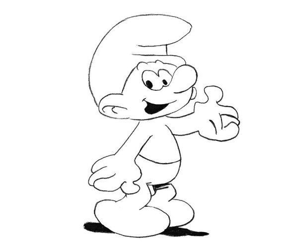 Смурфики для рисования