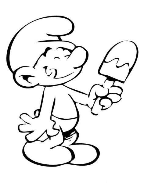 Смурфики для рисования