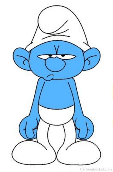 Нарисовать Смурфика поэтапно