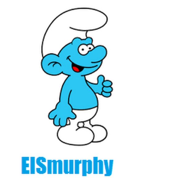 Лёгкие рисунки смурфиков