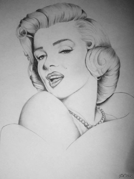 Мэрилин Монро рисунок