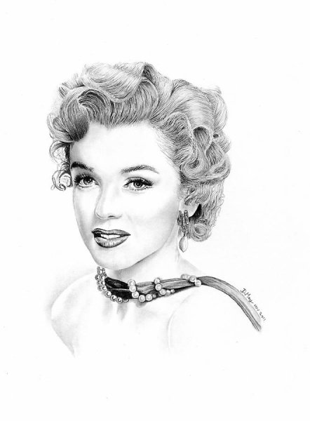 Мэрилин Монро для срисовки