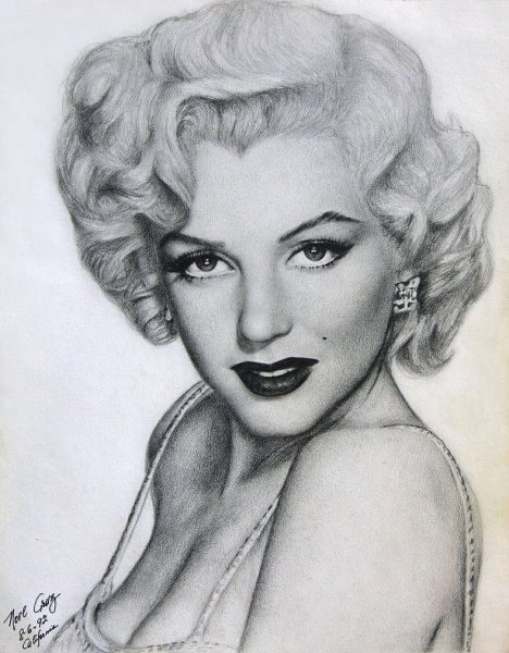 Мэрилин Монро для срисовки