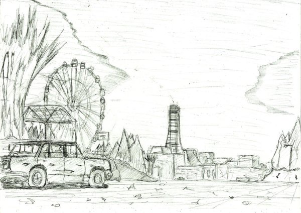 Раскраска Чернобыль