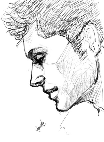 Дин Винчестер скетч арт