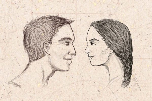 Профиль человека рисунок