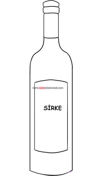 Бутылка вина карандашом