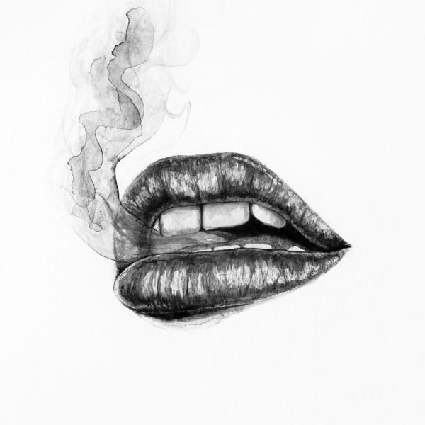 Губы рисунок