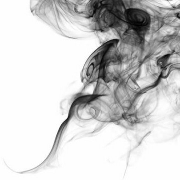 Серая дымка на прозрачном фоне