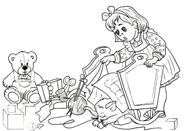 Раскраски по произведениям Маршака