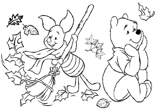 Раскраска. Осень