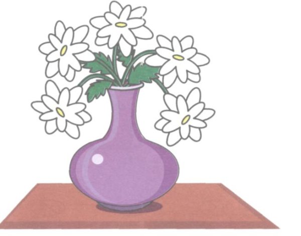 Ваза с цветами детская