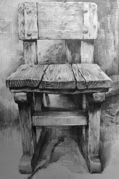 Стул карандашом