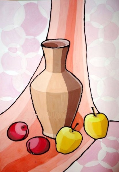 Рисование с детьми натюрморт