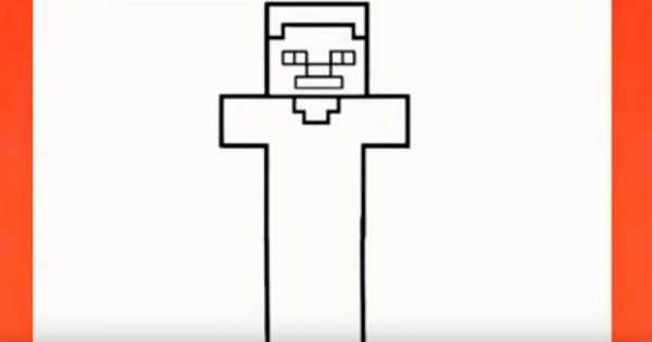 Стив из МАЙНКРАФТА карандашом