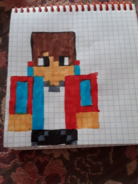 Стив майнкрафт черно белый