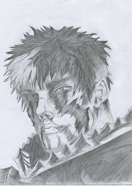 Гатс Берсерк скетч